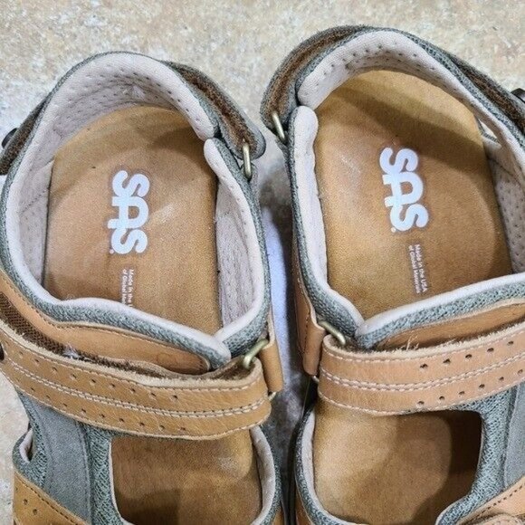 SAS Tan Embark Adjustable Sport Comfort Sandals Shoes Size 6 - Picture 9 of 12